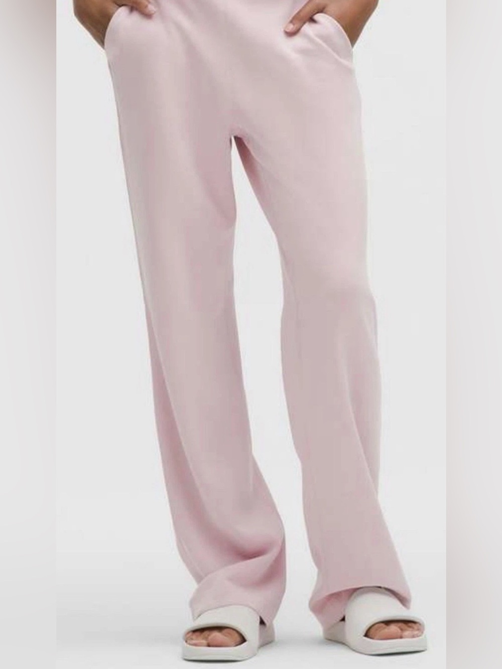 NWT Lululemon Softstreme HR Straight Leg Pant Haze Pink Size M $128
